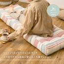 インド綿 ごろ寝クッション テラ 約50×150cm ブラック 【直送品】 返品・キャンセル・他商品と同時購入は不可