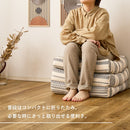 インド綿 ごろ寝クッション テラ 約50×150cm ブラック 【直送品】 返品・キャンセル・他商品と同時購入は不可