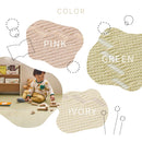 洗えるい草風カーペット モンド 江戸間3畳 グリーン メーカー直送 ▼返品・キャンセル不可【他商品との同時購入不可】