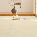 洗えるい草風カーペット モンド 江戸間8畳 アイボリー メーカー直送 ▼返品・キャンセル不可【他商品との同時購入不可】