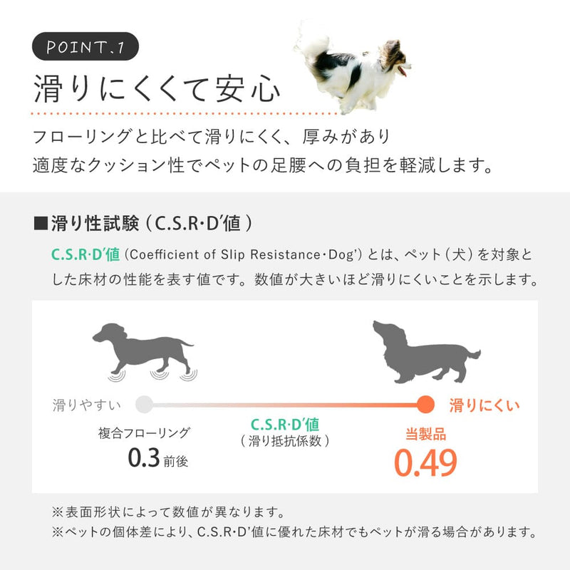 ペット対応 クッションフロア モルタル 90×150 メーカー直送 ▼返品・キャンセル不可【他商品との同時購入不可】