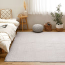 綿100％のイブルラグマット デコール 6畳用 グレー メーカー直送 ▼返品・キャンセル不可【他商品との同時購入不可】