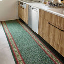 廊下敷きプリントマット ナタリア 80X340 GR  メーカー直送 ▼返品・キャンセル不可【他商品との同時購入不可】