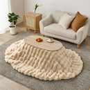 こたつ布団 ルナ 約210×170cm  ベージュ メーカー直送 ▼返品・キャンセル不可【他商品との同時購入不可】