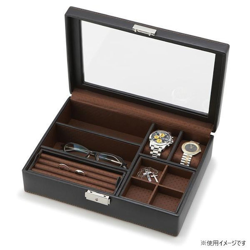 メンズボックスL（小物収納） 240-576BK メーカー直送 ▼返品キャンセル不可【他商品との同時購入不可】
