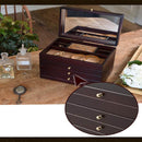 日本製 Wooden Case 3ツ引 017-806 メーカー直送 ▼返品キャンセル不可【他商品との同時購入不可】