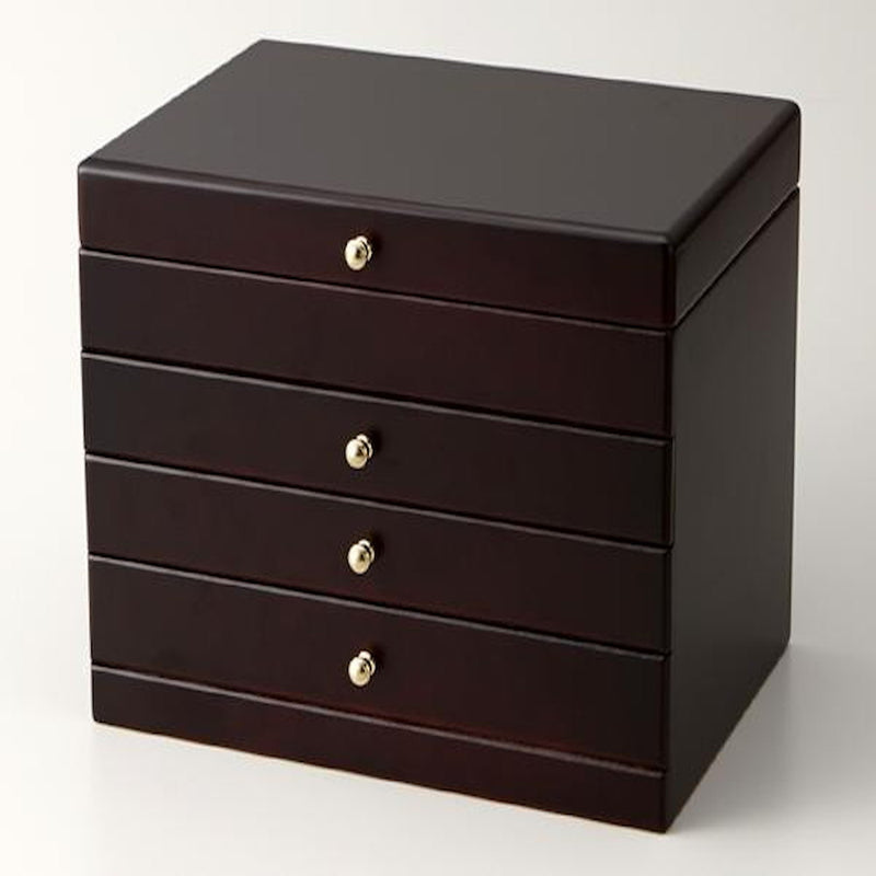 日本製 Wooden Case 3ツ引 017-806 メーカー直送 ▼返品キャンセル不可【他商品との同時購入不可】