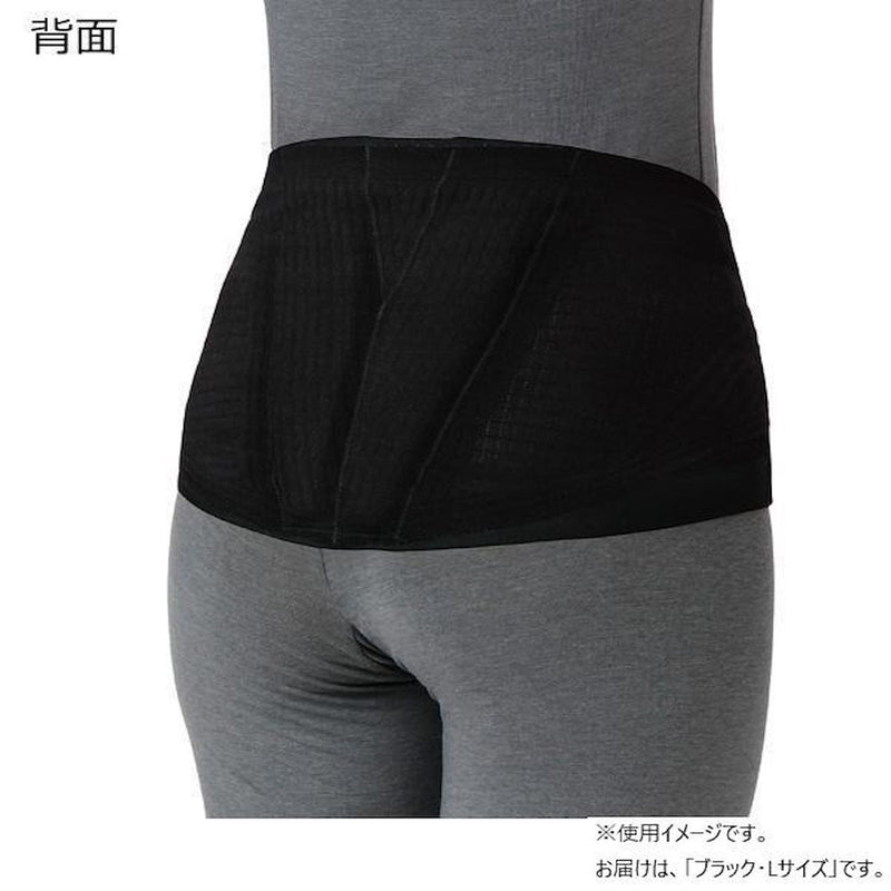 腰部ベルト ランバックスリム ブラック L 033974 メーカー直送 ▼返品・キャンセル不可【他商品との同時購入不可】