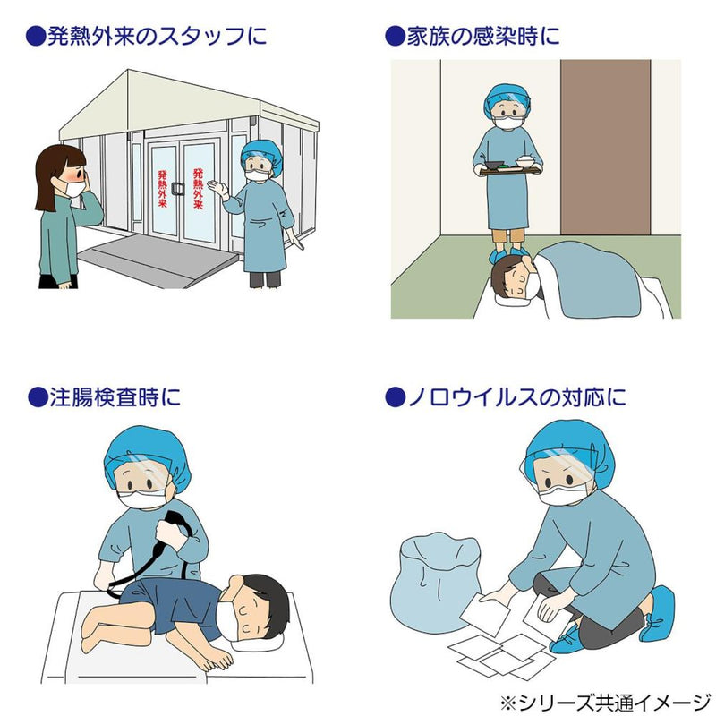 感染防護基本セット 077461 メーカー直送 ▼返品・キャンセル不可【他商品との同時購入不可】