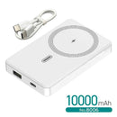 大橋産業 準固体モバイルバッテリー 10000mAh MAG WH No.8006