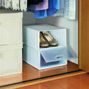 不動技研 シューズボックス2個セット ホワイト