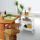 不動技研 ウッドテーブルワゴンWTW-3S ホワイト