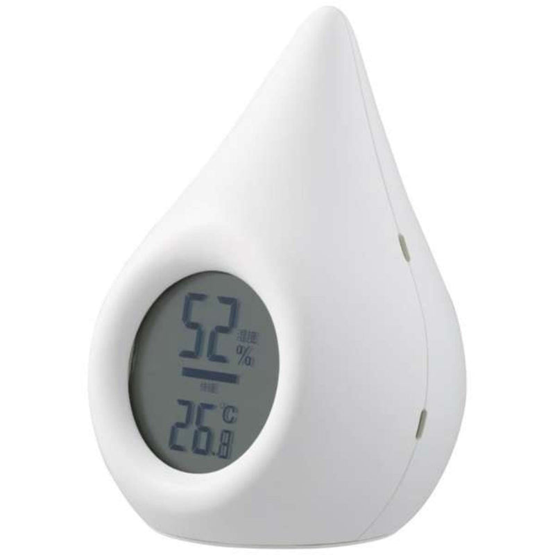 アピックス デジタル温湿度計 ホワイト  1台