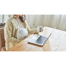 e湯たんぽ SHIZUKU コードレス ワッフルファー 連続使用時間約2～3時間 ホワイト AEY-S30-WH 1台