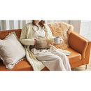 e 热水袋带 SHIZUKU 无线华夫格毛皮 连续使用时间约 2-3 小时 摩卡棕色 AEY-B50-BR 1 件