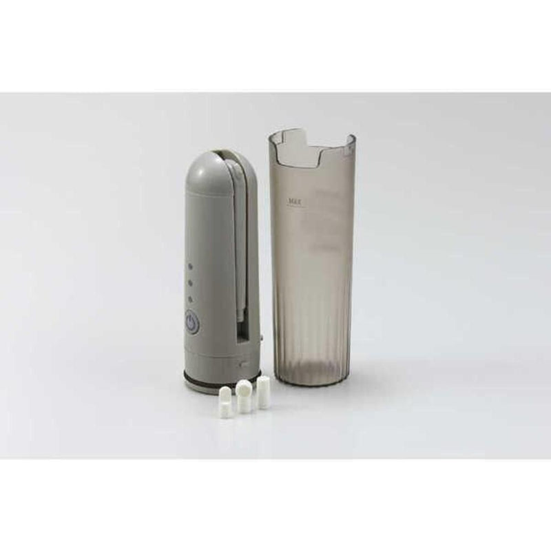 アピックス ポータブルシャワートイレ APT-100-GY 携帯型トイレ 防水仕様 USB-C充電式 グレー 1台