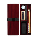 あかしや 大人の書道セット 越前塗 ローズ（小）