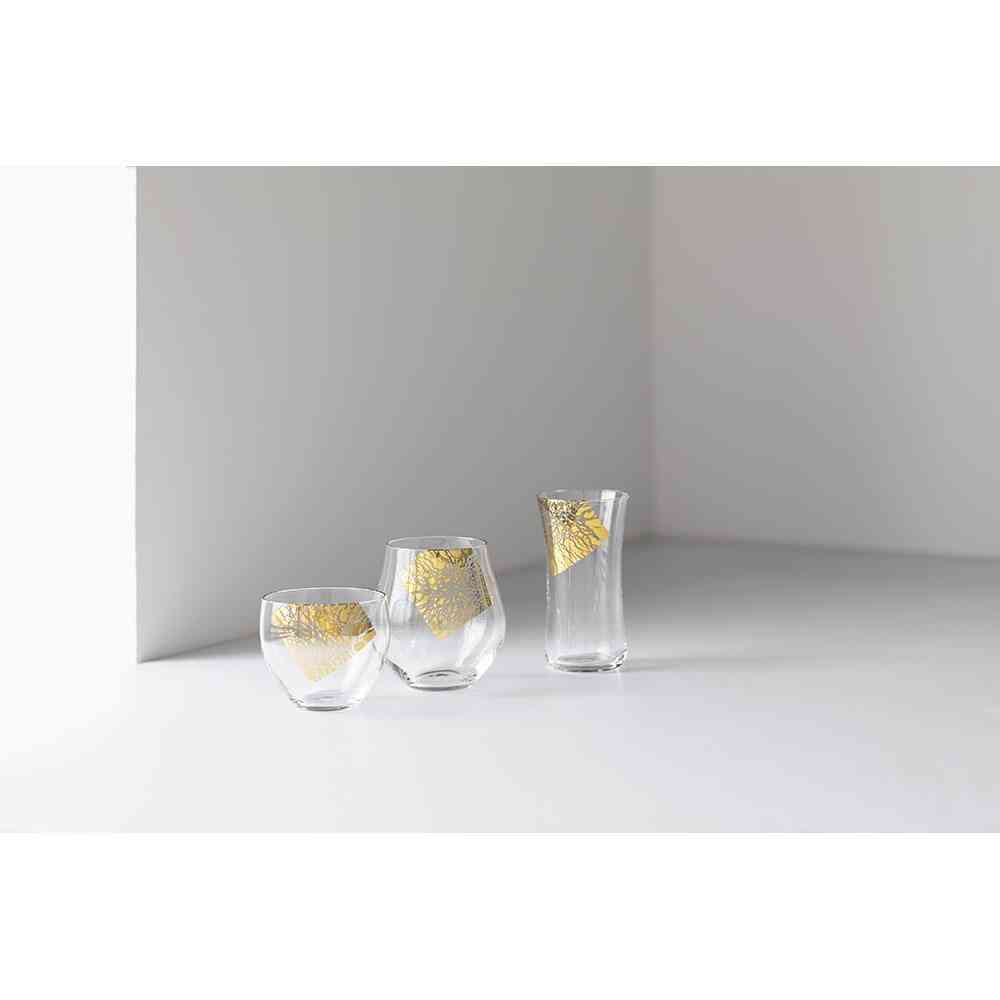 アデリア クラフトサケグラス 金羅凛 酒器三種揃え 150ml×1個、230ml×1
