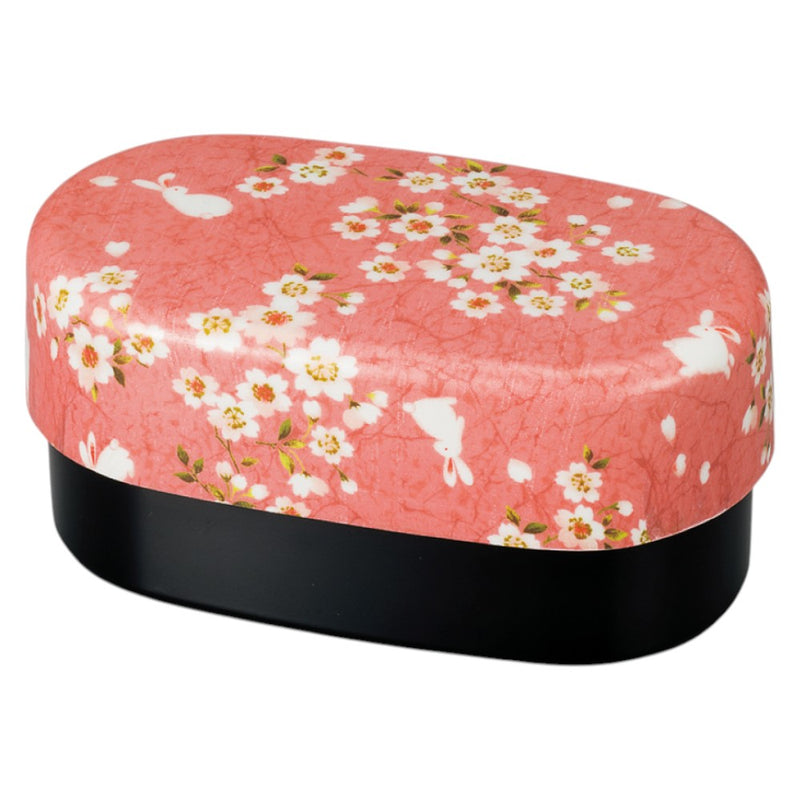 たつみや 布貼小判弁当 大 ピンク桜うさぎ
