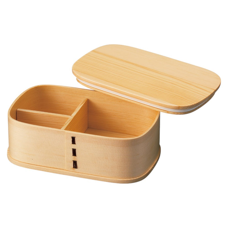 たつみや パッキン付木製わっぱ一段弁当 ナチュラル