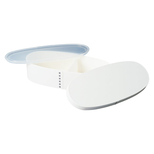 たつみや スリム曲げわっぱ一段弁当 マットホワイト