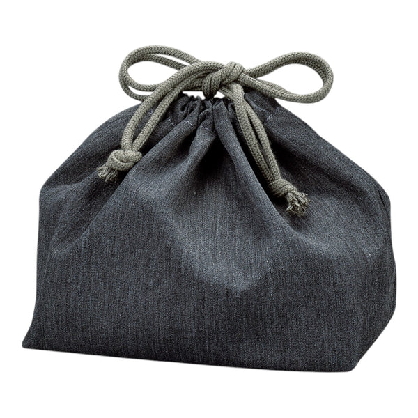 たつみや クレンゼ 抗菌巾着袋 グレー