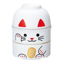 たつみや 大こけし二段弁当 まねきねこ 白