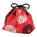 たつみや 百華 巾着袋 赤