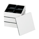 たつみや レンジ対応15．0角三段重 ホワイト