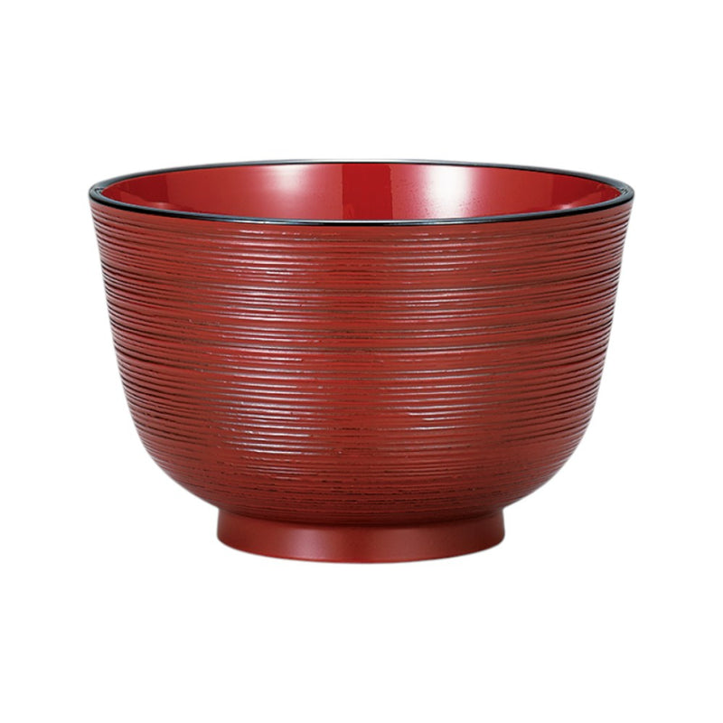 たつみや はけ目汁椀 根来