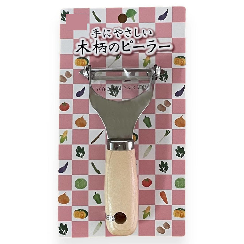 小柳産業 手にやさしい木柄のピーラー 01010