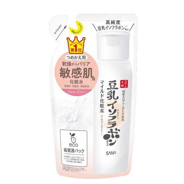 サナ なめらか本舗 豆乳イソフラボン マイルド化粧水 つめかえ 180ml