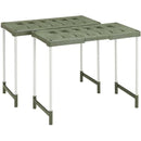 伸晃 クローゼット押入フリーラック ハイタイプ エコグリーン 2台入り