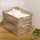 伊勢藤 フリーバスケット LL ベージュ