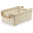 伊勢藤 フリーバスケット S アイボリー