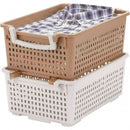 伊勢藤 フリーバスケット S ベージュ