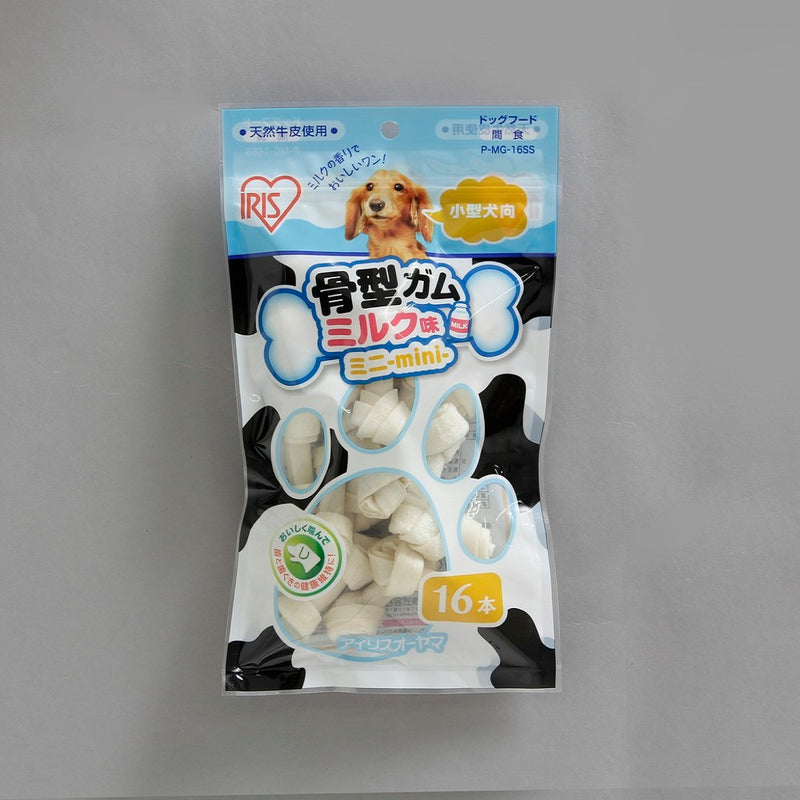 アイリスオーヤマ 骨型ガムミルク味ミニ 16本