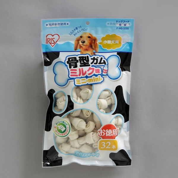 アイリスオーヤマ 骨型ガムミルク味ミニ 32本