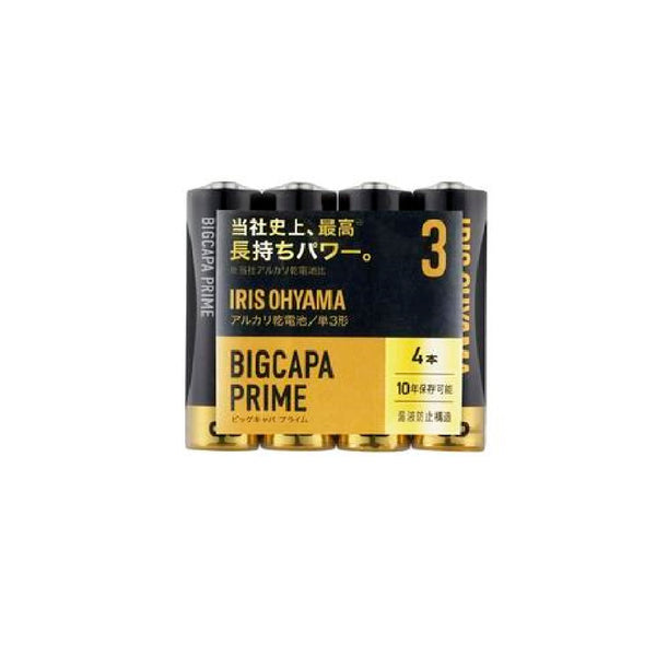 Iris Ohyama Alkaline Battery BIGCAPA PRIME AA 4P LR6BP/4P