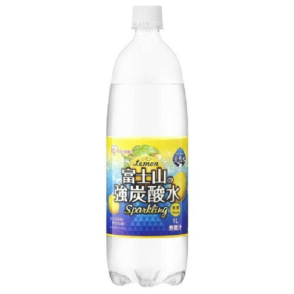 ◆アイリスフーズ 富士山の強炭酸水 レモン 1L