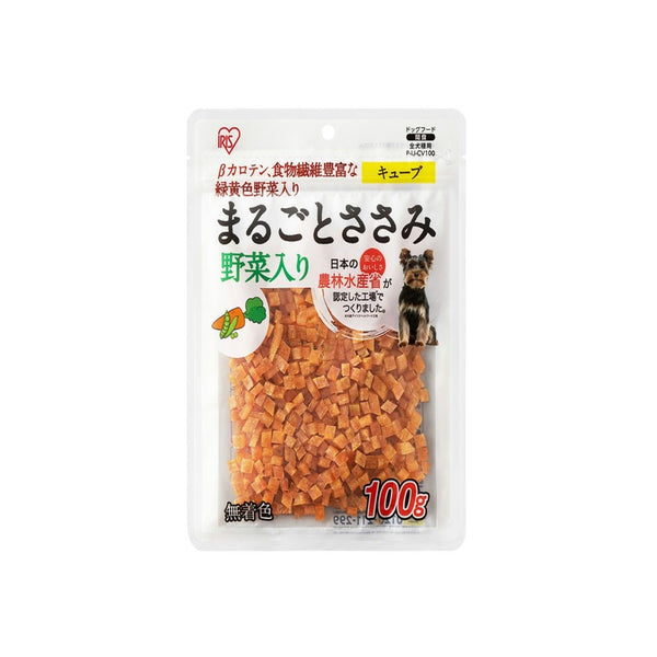 アイリスオーヤマ まるごとささみジャーキーキューブ 野菜入り 100g