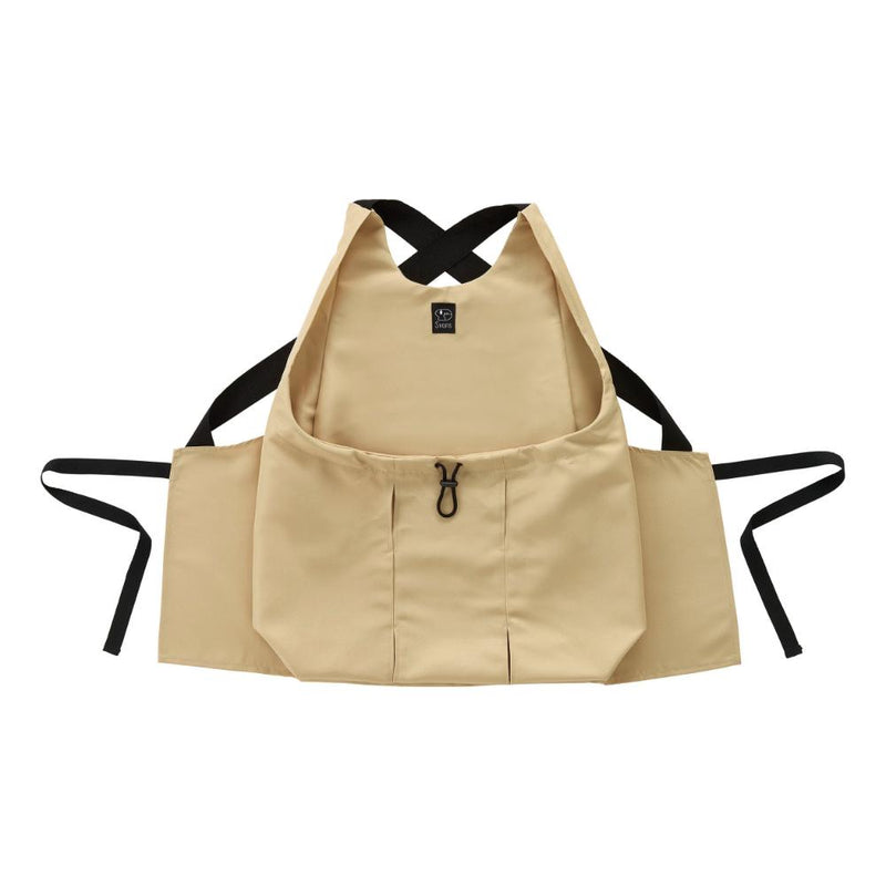 猫用爪切りお助けエプロン ツイルベージュ メーカー直送 ▼返品・キャンセル不可【他商品との同時購入不可】