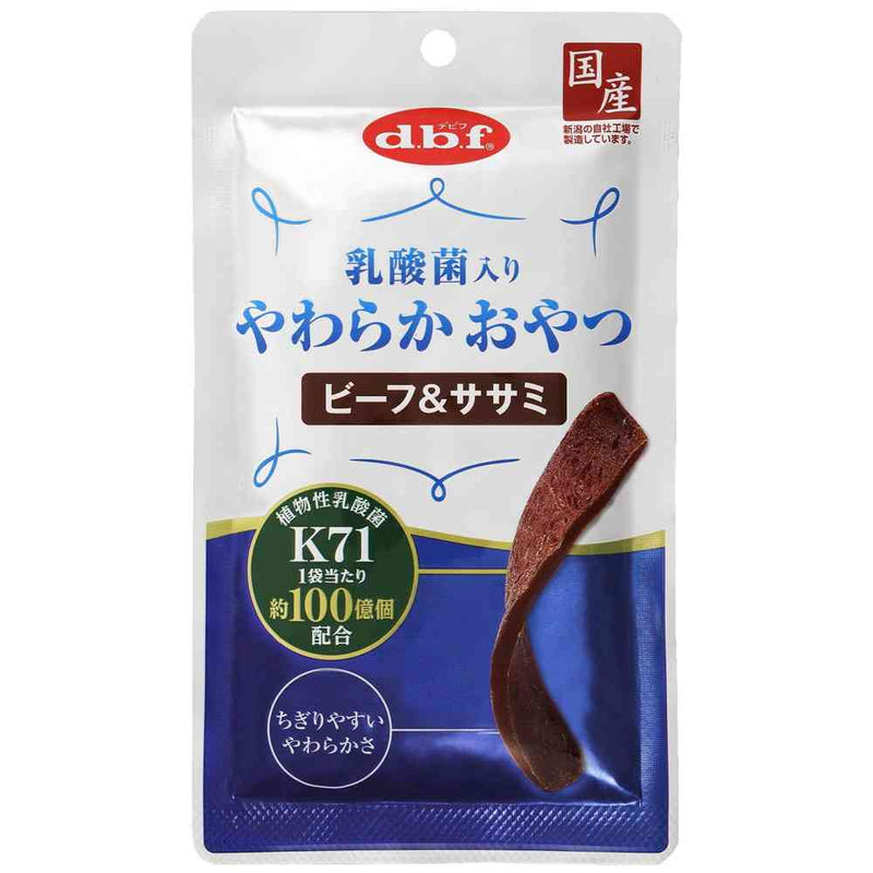 デビフペット 乳酸菌入り やわらかおやつ ビーフ＆ササミ 40g
