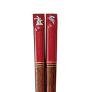 イシダ キッズ箸 彩うさぎ レッド 18cm 1膳