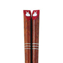 イシダ キッズなじみ箸 天平ダルマウサギ レッド 18cm 1膳