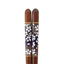 イシダ 箸 漆先角和紙夜桜  1膳