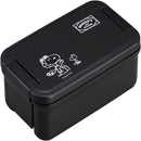 オーエスケー スヌーピーブラックランチボックス１段 ブラック