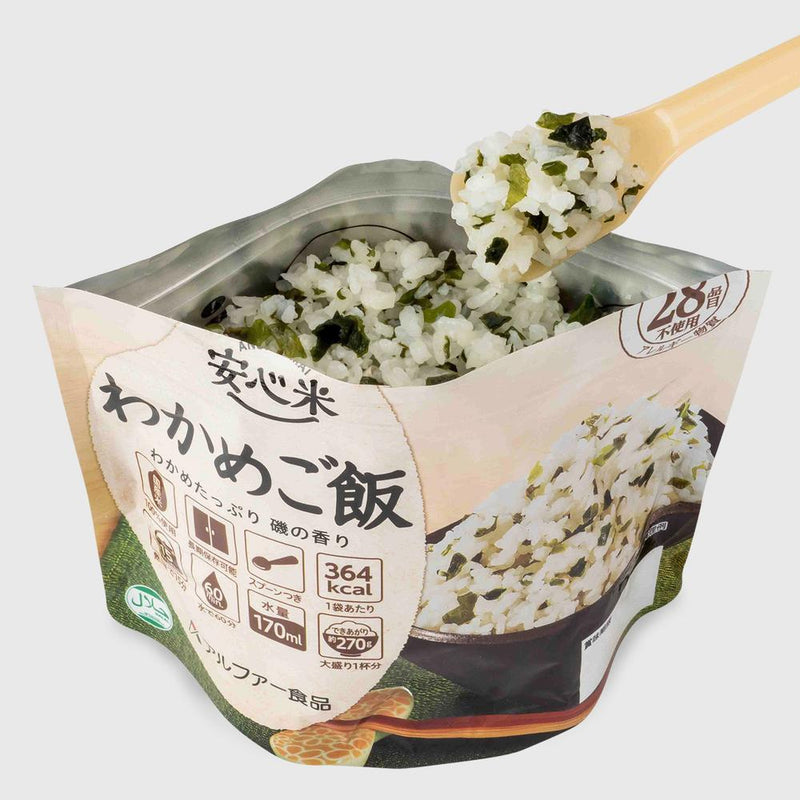 ◆アルファー食品 安心米 わかめご飯 100G