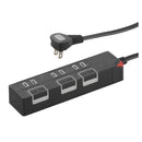 オーム電機 節電タップ 3個口 1.5m ブラック