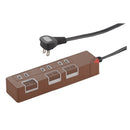 オーム電機 節電タップ 3個口 1.5m ブラウン